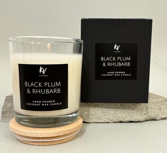 Scented candle "BLACK PLUM & RHUBARB"
